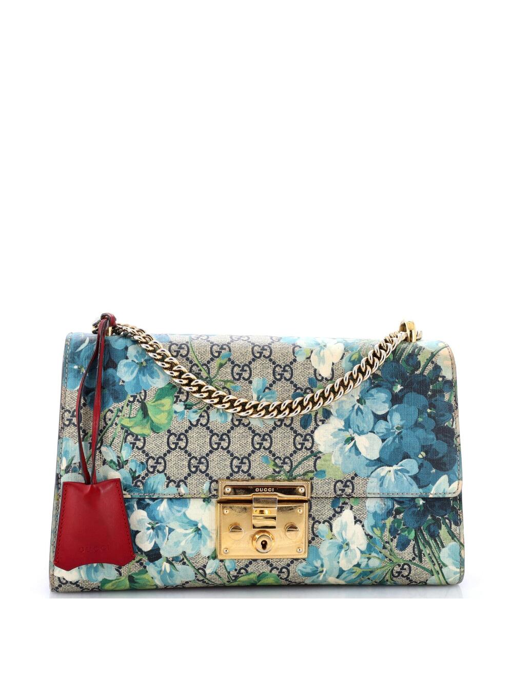Gucci Padlock Shoulder Bag Blooms Print #312125G10B